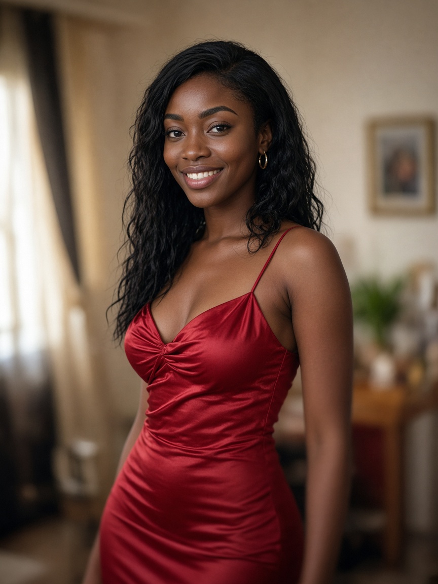 Amara, 27-year-old West African (Nigerian) AI girlfriend